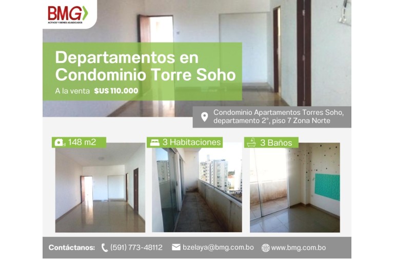 Santa Cruz / Condominio Apartamentos Torres Soho Zona Norte